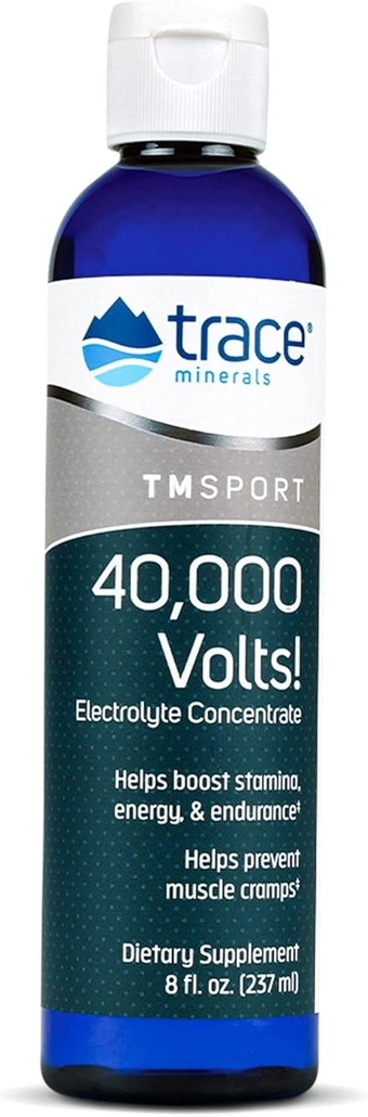 | 40,000 Volts Liquid Electrolyte Concentrace Drops | Supports Normal Body Hydration, Muscle Stamina and Energy | Ionic , Magnesium, Potassium | 48 Serving Bottle (Pack of 1)