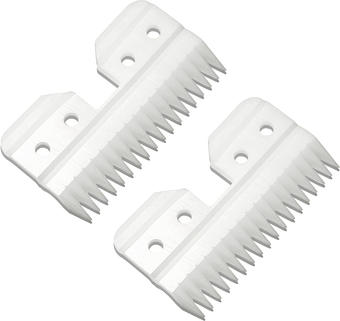 2pcs 18Teeth Oster Ceramic Blade Fast Feed Clippers Replacement Blades for A5 Grooming Cutter Series, 18Teeth Andis Blade Parts (3F/3FC, 4F/4FC, 5F,/5FC, 7F/7FC, 3#, 4#, 5#,7#, 8.5#, 9#, 10#)