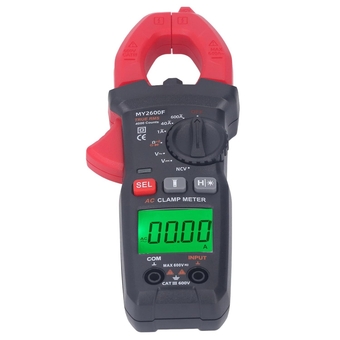 Digital Clamp Meter High Precise Multimeter with LCD Backlit, AC DC Voltage Tester, Resistance Diode Continuity, 4000 Counts, Auto Ranging