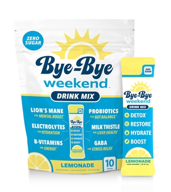 Recovery & Hydration Drink Mix - Electrolytes, Probiotics, Vitamins for Liver & Gut - Goodbye Fatigue, Brain Fog - Zero Sugar Lemonade Powder - 10 Pack