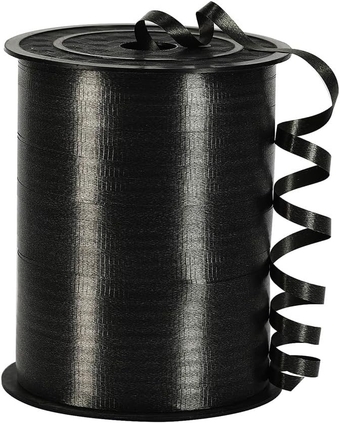 Black Curling Ribbon,3/16 inch x 500 Yard Crimped Black Curling Ribbon for Gifts Wrapping, Birthday, Florists Crafting (Black)
