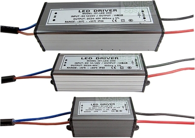 LED 260mA 580mA Low Voltage AC/DC12V 24V Input 10w 20w 30w 50w Waterproof Boost Power Supply for Outdoor Flood Light (Color : AC12V 24V 12W)