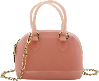 Women Girls Seashell Handbag Mini Jelly Purse Chain Crossbody Bag Jelly Candy Satchel Evening Party