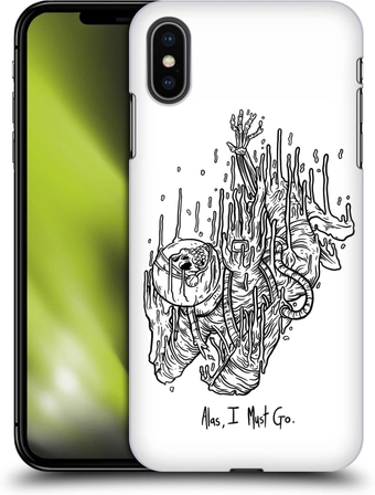 Officially Licensed Matt Bailey Alas I Must Go Art Hard Back  Compatible with Apple iPhone Xs Max