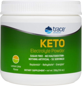 | Keto Electrolyte Powder Drink Mix | Sugar Free | Promotes Energy and Endurance | Gluten Free, Vegan | Natural Lemon Lime | 55 Servings