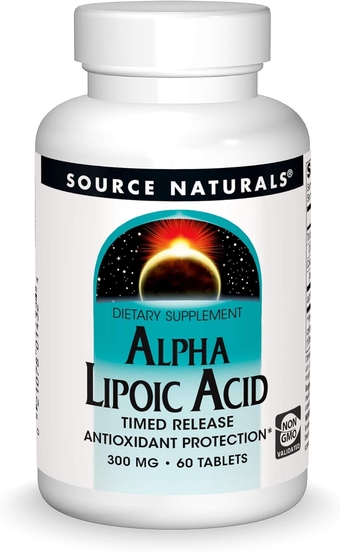 Alpha Lipoic Acid - Supports Healthy Sugar Metabolism, Liver Function & Energy Generation - 60 Timed Release Tablets