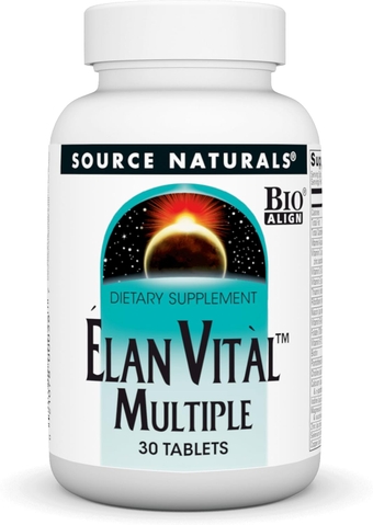 Elan Vital Multiple, Supports Brain, Heart, Liver, Immune, Energy Boost - 30 Tablets