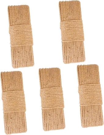 5pcs Cat Scratching Post Replacement Arborist Rope Jute Rope Sisal Cord Jute Twine Sting Cat Tree Rope Sisal Cat Scratcher DIY Cat Scratcher Rope Heavy Sisal Rope Rope