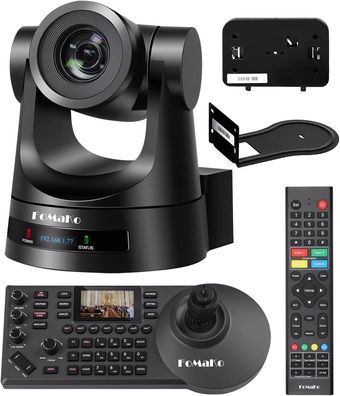 PTZ Camera 30X Optical Zoom HDMI PTZ Bundle with PTZ Controller PoE Keyboard,Contains 2 Items(FMK30SDI+KC608)