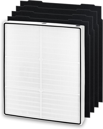 HEPA Filter Replacement for Whirlpool Whispure Air Purifier AP450 AP510 AP51030K AP51030KB AP45030K WP500 WP1000 1183054K 8171434K, 1 True HEPA Filter + 4 Activated Carbon Filter