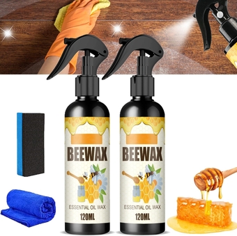 Ougoe Beeswax,Bee Wax Spray,Beeswax Spray for Wood Floors,Natural Micro-Molecularized Beeswax Spray,Beeswax Spray Furniture Polish,Beeswax for Wood,Beeswax Spray Polish for Wood & Furniture