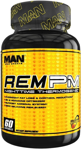 REM PM Sleep Aid, Night Time Thermogenic Fat Burner, Stimulant Free Weight Loss Supplement, 60 Capsules