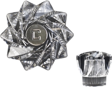 HC-96 2-3/8" Height F-Broach Small Precious Stone Lucite Style Lavatory/Kitchen Cold Faucet Handle for Sayco