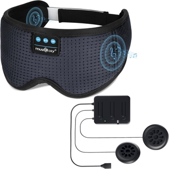 White Noise Sleep Headphones Bluetooth Module, Sleeping Headphones Mask, 3D Wireless Music Sleeping Headphones Earbuds for Insomnia Yoga Travel Office Relax Cool Tech Gadgets Gifts 2 Packs