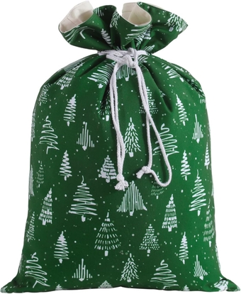 Santa Sack Christmas Gift Bag 19.7 X 27.6 Inch Large Canvas Christmas Santa Claus Bag for Xmas Party Supplies Favors (Christmas Tree)