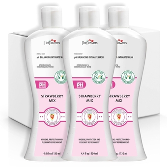 Feminine Wash for Intimate Care, Women pH Balanced for Essentials Body Health, Daily Use, Gynecologist and Dermatologist Tested, 4.4 fl oz (Strawberry-Mix)