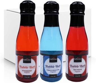 Bubble Bath Scented – Women and Men Bath Foam Products – Relaxing, Foaming, and Moisturizing Adult Soak – Special Small Champagne-Shaped Pet Bottle (Mix II)