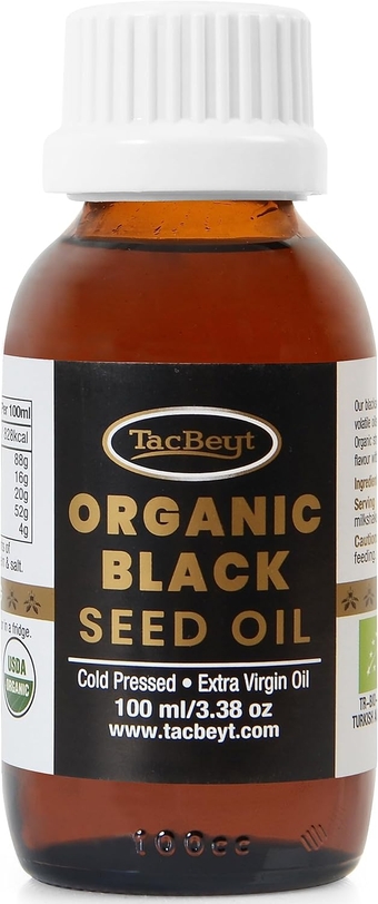 Strong Black Seed Oil Liquid | 100% Organic Special Seed | Highest 3% Thymoquinone, 5% Volatile Oil | Turkish Black Seed Oil | USDA Certified, Non GMO, Cold-Pressed (3.38 Fl Oz)
