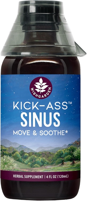 Herbs Kick-Ass Sinus - Herbal Sinus Relief, Sinus Congestion Relief and Sinus Pressure Relief for Adults, Natural Sinus Relief and Sinus Decongestant, All Season Sinus Support, 4oz