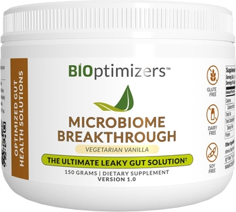 Microbiome Breakthrough Repair Powder - Vegetarian Vanilla - Contains Probiotics for Men and Women - Gas & Bloating Relief - GI Revive - Improves Gut Health - 30 Servings - 150g