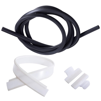 154827601 Tub Gasket 809006501 Bottom Door Gasket 154701001 Splash Shield Complete Kit Premium Replacement - Compatible with Frigidaire Kenmore Crosley Dishwashers
