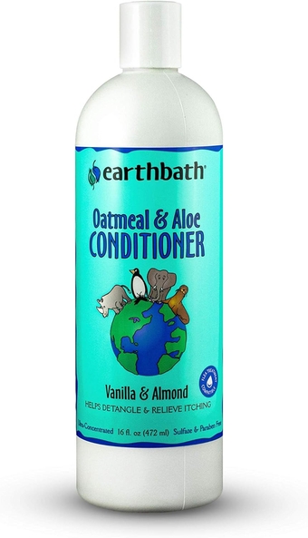 , Oatmeal & Aloe Conditioner - Dog Conditioner for Allergies & Itching, Dry Skin, Dog Wash That Helps Detangle & Relieve Itching, Made in USA, Cruelty Free Pet Conditioners - 16 Oz (1 Pack)