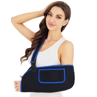 Arm Sling for Shoulder Injury Rotator Cuff Torn Wrist and Elbow Surgery, Arm Sling Adjustable Padded Elbow Dislocation and Sprain Brace, Shoulder Immobilizer Sling for Men&Women Arm Support Straps for Left&Right (S/M)