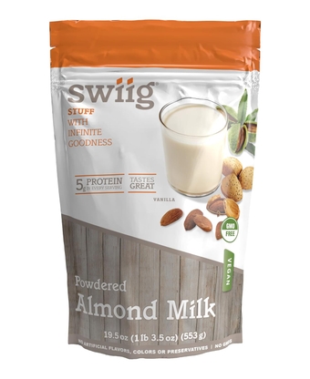 Powdered Almond Milk, Vegan, No Artificial Ingredients, Colors or Preservatives, No GMO Ingredients, No Gluten, No Added Sugar, 5g of Plant-Based Protein In Every Serving (Vanilla, 1.22 lb)