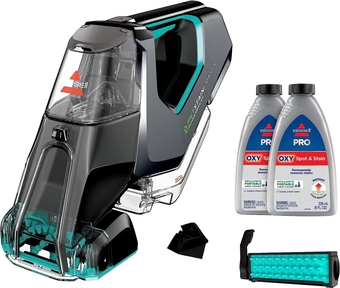 BISSELL Pet Stain Eraser PowerBrush, 20-min runtime, DirtLifter PowerBrush, Stationary Pet Tool, Oxy Spot & Stain Formula Included, 2877 With Compatible Microfiber Cleaning Cloth