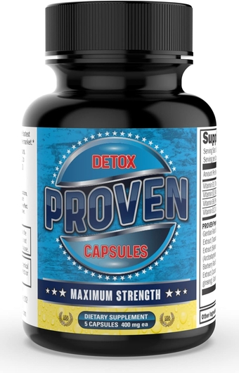 Capsules - Natural Body Cleanse Supplement for Urinary & Digestive Tract, Blood, Liver, Lungs, Kidney - Fast-Acting Herbal Formula with B Vitamins - 1890mg, 5 Caps per Bottle, 1-Pack