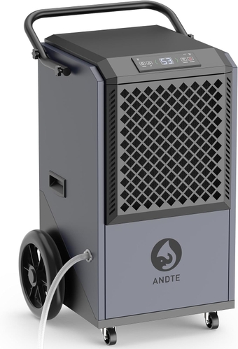 305 Pint Commercial Dehumidifier for Industrial Sites, 9000 sqft Large Spaces Commercial Grade Dehumidifiers with Drain Hose for Basements, Water Damage Restoration, 38 Gallon/Day,5 Years Warranty.