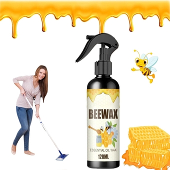 Natural Micro-Molecularized Beeswax Spray, Beeswax Furniture Polish, Multipurpose Beewax Wood Polish and Cleaner for Furniture Care, for Furniture, Floor, Tables, Cabinets, 120ml (1 Pcs)