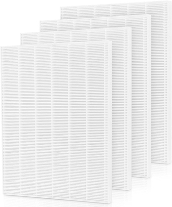 5500-2 Air Purifier Filter Replacement For Winix, 116130 Replacement Filter H Compatible with Winix 5500-2 and AM80 Air Purifier, 4 Pack HEPA Filter Only