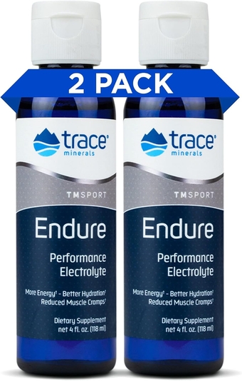 | Endure Performance Electrolyte Drops | Pure Full Spectrum Electrolytes | Magnesium & Potassium for Athletic Endurance | Sugar Free, Gluten Free, Vegan | 4 fl oz (Pack of 2)