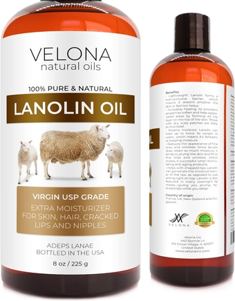 Lanolin Oil USP Grade 8 oz | 100% Pure and Natural Carrier Oil | Refined, Cold pressed | Skin, Hair, Body & Face Moisturizing | Use Today - Enjoy Results