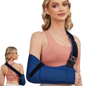 Arm Sling Shoulder Injury Immobilizer for Men&Women,Medical Sling with Shoulder Pad for Rotator Cuff Injury,Support Brace for Arm,Wrist,Elbow,Clavicle Fracture Post-Surgery(Breathable,Medium)