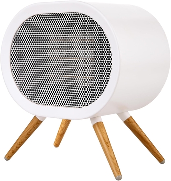 Small Space Heater for Indoor Use, 1000W PTC Fast Heating Ceramic Electric Room Heaters Fan Christmas Gifts for Family, Portable Energy Efficient Space Heater for Office Desk Bedroom - White