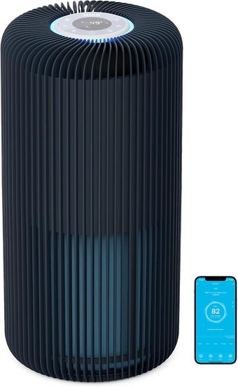 ® Zone™ Turbo Smart Air Purifier for Large Rooms (1050 sq. ft. in 30 min.) - Energy Star Rated, 5 Stage Filtration, Smartphone Compatible, Traps Germs, Smoke, & Dust (Graphite)