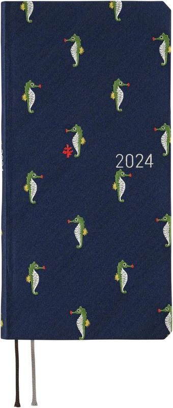 Hobonichi Techo Weeks [Japanese/Weekly Monthly Planner/Tall and Slim Size/Apr 2024 Start] Bow & Tie: Tiny Dragons