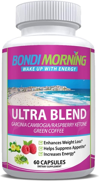 Garcinia Cambogia Blend Weight Loss Support Dietary Supplement – 3-in-1 Blend Healthy & Natural Metabolism-Boosting Ingredients, Garcinia Cambogia, Raspberry Ketone & Green Coffee Beans – 60 Capsules