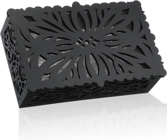Doorbell Chime Cover Box Only, Wooden Doorbell Cover Plate Inside House, Decorative Door Bell Box Cover for Indoor/Outdoor Home Wall, Easy to Install (Black)
