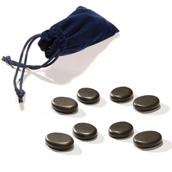 Toes Basalt Hot Stone Pack – Beauty Facial Stones – Skin Care Heating Tools - Natural Black Basalt  Stone Set for Toes - 8-Piece Kit for  Spa, Relaxation, Healing