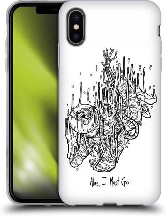 Officially Licensed Matt Bailey Alas I Must Go Art Soft Gel  Compatible with Apple iPhone Xs Max