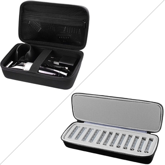 Case for Hatteker Hair Clipper Cordless, Beard Trimmer Organizer Storage for Men Hair Cutting Kit Precision Shaver with Grooming Clipper Blade Case Holder Organizer