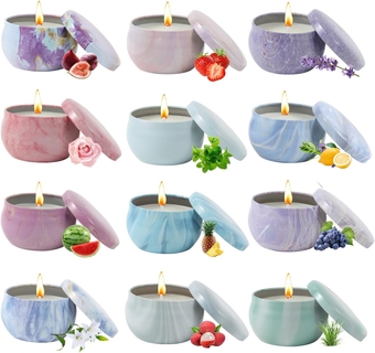 Scented Candles Gift for Women Valentine's Day, 180 Hours 2.5 Oz Soy Aromatherapy Cute Candles for Home Scented, Stress Relief Holiday Birthday Candles Gift for Women Mom Girlfriend Lovers.