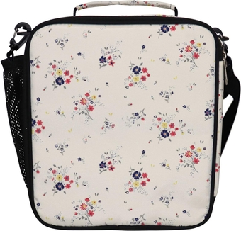 Lunch Bag Vintage Floral Small Flowers Thermal Insulation Cooler Bag Sling Shoulder Bag Bento Box Holder Bag Meal Prep Food Tote