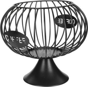 1pc Wrought Iron Storage Rack Coffee Holders for Expresso Coffee Iron Organizer Coffee Storage Holder Organizer Coffee Mug Kup Keeper Stand Automatic Office Coffee Tray