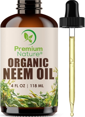 Organic Neem Oil for Skin Neem Oil for Hair Need Oil 100% Pure Cold Pressed Neem Oil for Essential Oil Mixing Neem Oil for Plants Neem Cake Massage Oil Neem Oil Spray for Indoor Plants 4oz