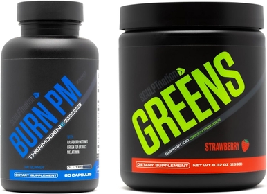 by V Shred Burn PM and Greens Strawberry Bundle