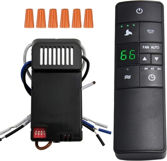 Universal Thermostatic Ceiling Fan Remote Control Kit Replacement for Hampton Bay Home Decorators Collection Harbor Breeze Hunter, with Timer Light Dimmer, Works 3-Speed 110V AC Ceiling Fans